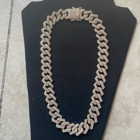 Hip Hop ICE Cuban Link Gold Necklace
